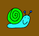 Dibujo Caracol 4 pintado por fgheryrtaqbf