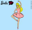 Dibujo Barbie bailarina de ballet pintado por samanda