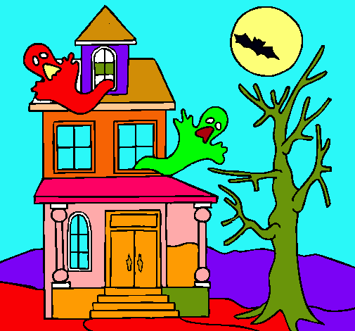 Dibujo Casa fantansma pintado por david-avil
