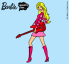 Dibujo Barbie la rockera pintado por Yaralee