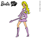 Dibujo Barbie la rockera pintado por sarean