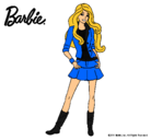 Dibujo Barbie juvenil pintado por yole