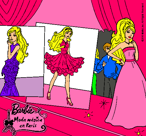 Barbie, desfilando por la pasarela