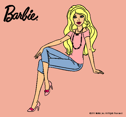 Dibujo Barbie moderna pintado por sofi007