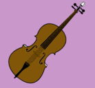 Dibujo Violín pintado por 425252