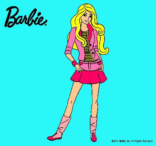 Dibujo Barbie juvenil pintado por yulisa09