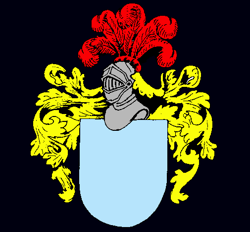 Escudo de armas y casco