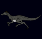 Dibujo Velociraptor pintado por rivera