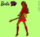 Dibujo Barbie la rockera pintado por HUTI