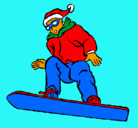 Dibujo Snowboard pintado por 007ac