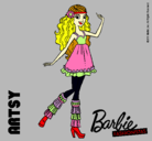 Dibujo Barbie Fashionista 1 pintado por yalla