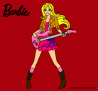 Dibujo Barbie guitarrista pintado por esytrella