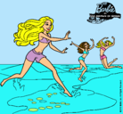 Dibujo Barbie de regreso a la playa pintado por isabeeeeeeel