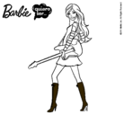 Dibujo Barbie la rockera pintado por barbyqiero