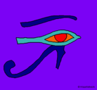 Dibujo Ojo Horus pintado por sharren