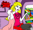 Dibujo Barbie llega a París pintado por yalla
