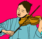 Dibujo Violinista pintado por Crisymami