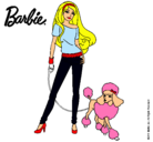 Dibujo Barbie con look moderno pintado por briseidy