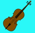 Dibujo Violín pintado por aitanallm207