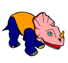 Dibujo Triceratops II pintado por ruht