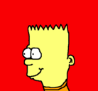Dibujo Bart pintado por arancha