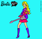 Dibujo Barbie la rockera pintado por esrefy