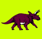 Dibujo Triceratops pintado por caiky