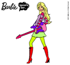 Dibujo Barbie la rockera pintado por 9344556