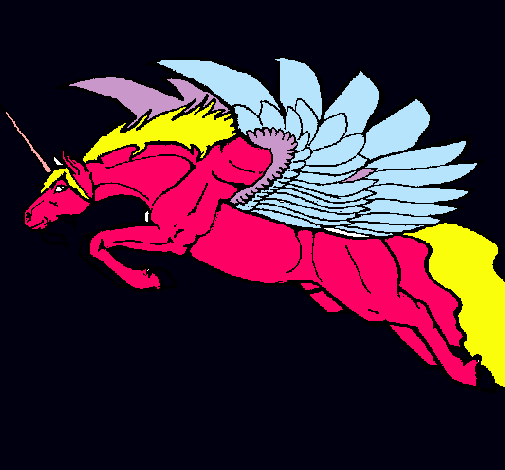 Dibujo Unicornio alado pintado por Gemitaber