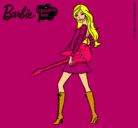 Dibujo Barbie la rockera pintado por esytrella