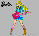Dibujo Barbie guitarrista pintado por Bluisita
