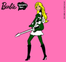 Dibujo Barbie la rockera pintado por hilotonti