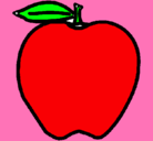 Dibujo manzana pintado por shestefa