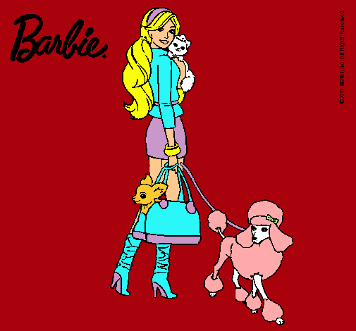 Dibujo Barbie elegante pintado por Blooma