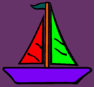 Dibujo Barco velero pintado por ludli