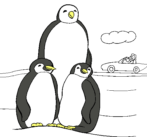 Familia pingüino