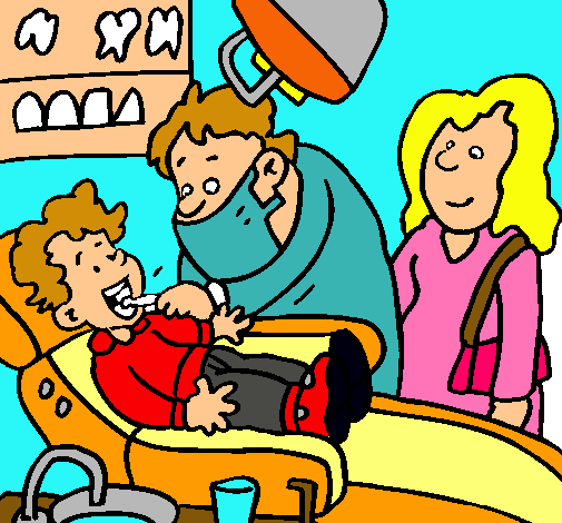 Niño en el dentista