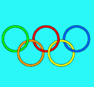 Dibujo Anillas de los juegos olimpícos pintado por uijotnrh89bt