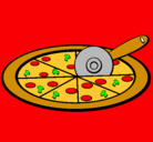 Dibujo Pizza pintado por sharick8