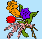Dibujo Ramo de flores pintado por lapopa