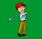 Dibujo Jugador de golf pintado por Ramon10