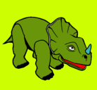 Dibujo Triceratops II pintado por chechita