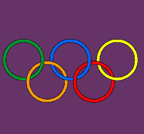 Dibujo Anillas de los juegos olimpícos pintado por erika10