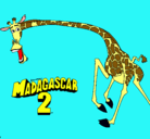 Dibujo Madagascar 2 Melman 2 pintado por gerardoi