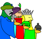 Dibujo Los Reyes Magos 3 pintado por Sofiachiqui