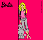 Dibujo Barbie con cazadora de cuadros pintado por lareina