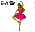 Dibujo Barbie bailarina de ballet pintado por tatya