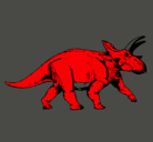Dibujo Triceratops pintado por ularamm