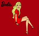 Dibujo Barbie sentada pintado por sofi007