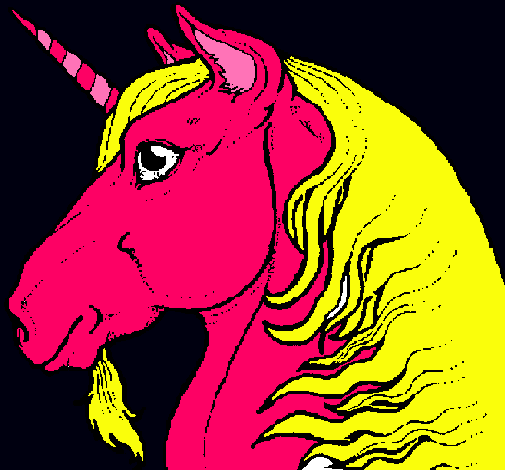 Dibujo Cabeza de unicornio pintado por Gemitaber